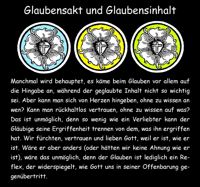 Glaubensakt und Glaubensinhalt