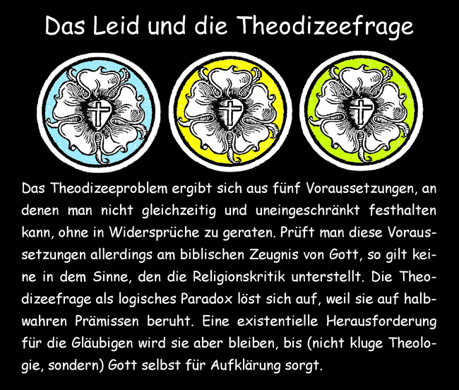 Das Leid und die Theodizeefrage