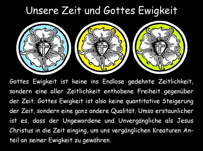 Unsere Zeit und Gottes Ewigkeit