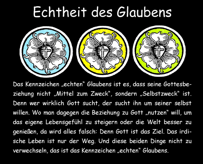 Echtheit des Glaubens
