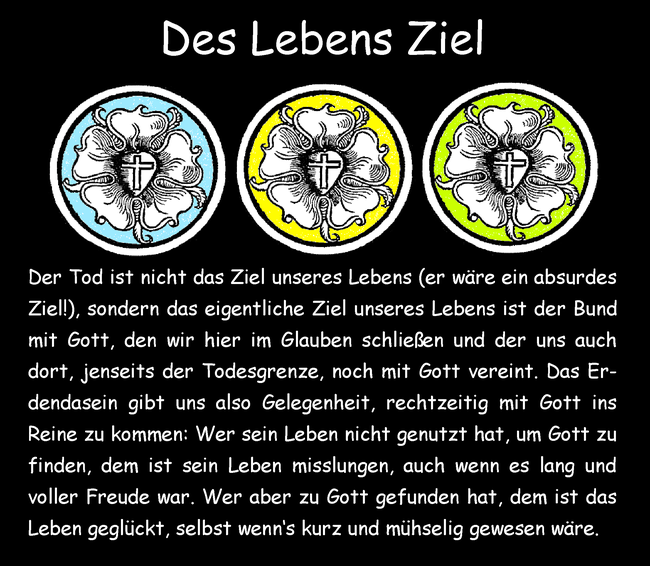 Des Lebens Ziel