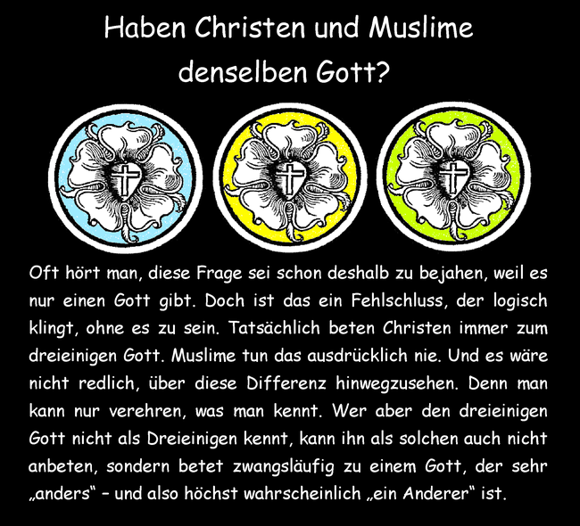 Haben Christen und Muslime denselben Gott?