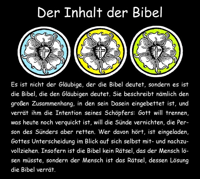 Der Inhalt der Bibel