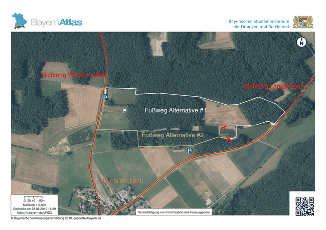 Anfahrtsplan Trainingsgelände Kirchfarnbach