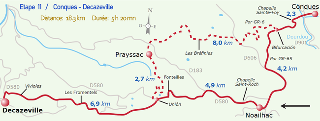 étape 11 de Conques à Decazeville