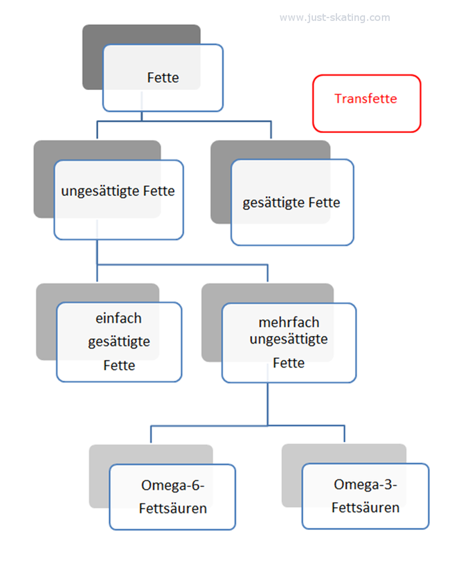 verschiedene Arten von Fetten