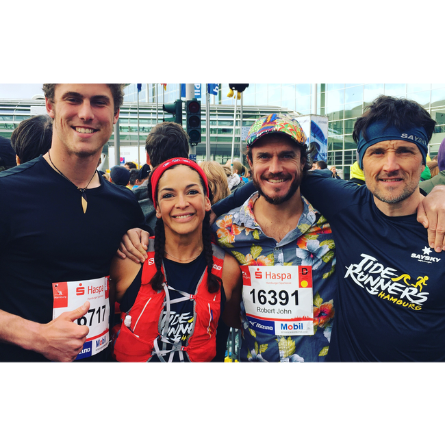 Lukas, Cec, John & Felix @Haspa Marathon Hamburg 2017