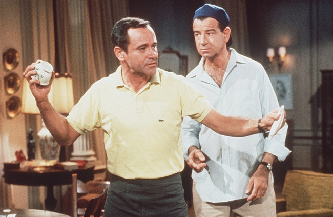 Jack Lemmon & Walter Matthau in The Odd Couple