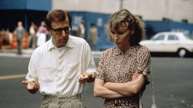 Woody Allen & Mia Farrow in Hannah & Her Sisters