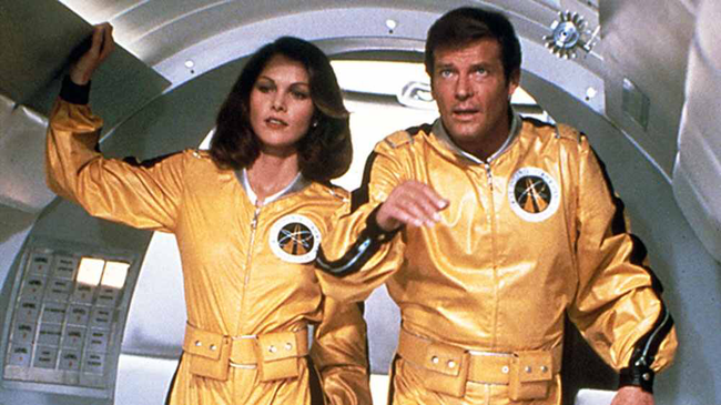 Lois Chiles & Roger Moore in Moonraker