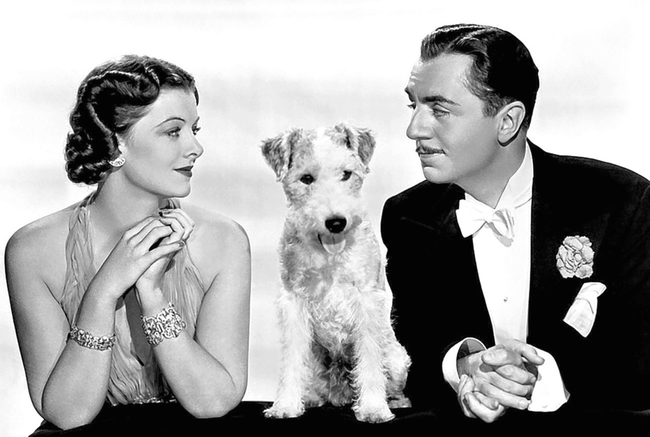 Myrna Loy & William Powell in The Thin Man