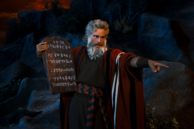 Charlton Heston in The Ten Commandments