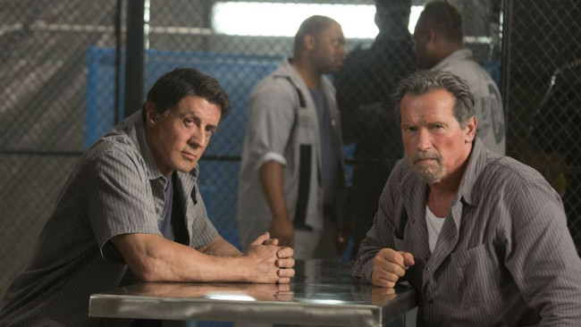 Sylvester Stallone & Arnold Schwarzenegger in Escape Plan