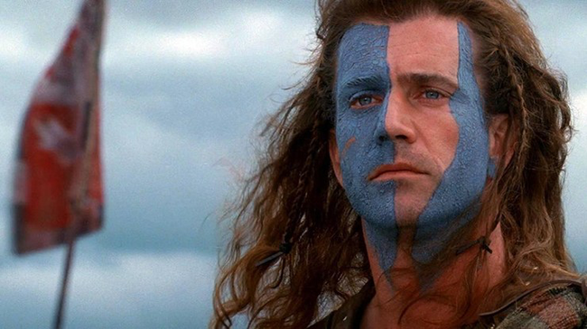 Mel Gibson in Braveheart