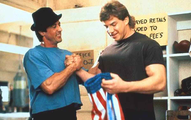 Sylvester Stallone & Tommy Morrison in Rocky V
