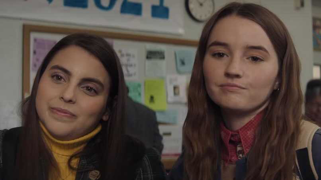 Beanie Felstein & Kaitlyn Dever in Booksmart