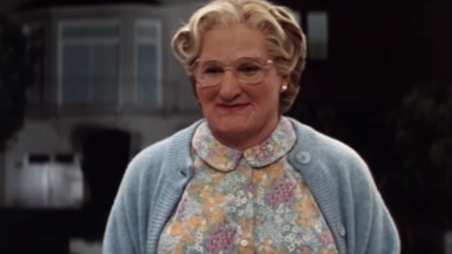 Robin Williams in Mrs Doubtfire