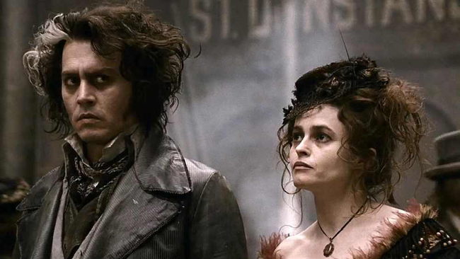 Johnny Depp & Helena Bonham-Carter in Sweeney Todd: The Demon Barber of Fleet Street