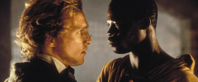 Matthew McConaughey & Djimon Hounsou in Amistad