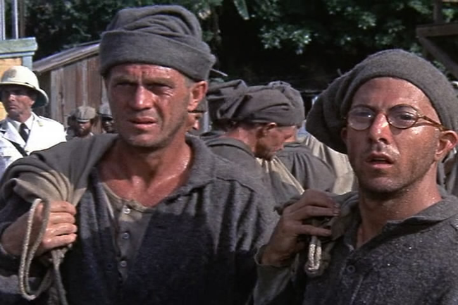 Steve McQueen & Dustin Hoffman in Papillon