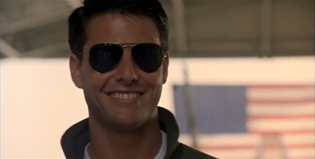 Tom Cruise in Top Gun