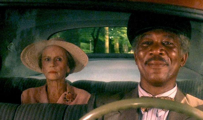 Jessica Tandy & Morgan Freeman in Driving Miss Daisy