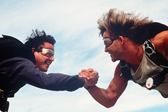 Keanu Reeves & Patrick Swayze in Point Break