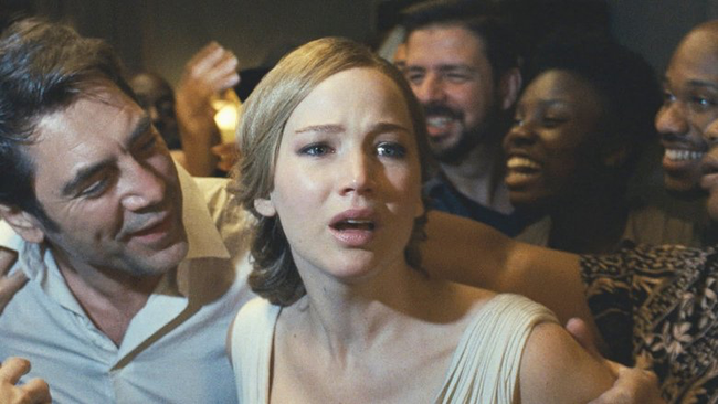 Javier Bardem & Jennifer Lawrence in Mother!