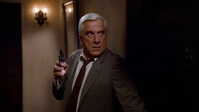 Leslie Nielsen in The Naked Gun