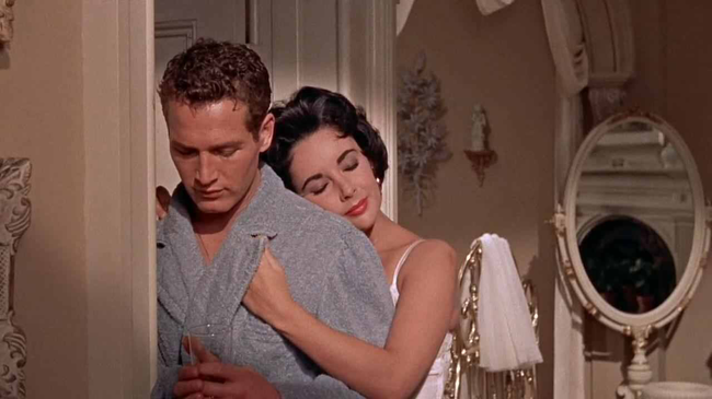 Paul Newman & Elizabeth Taylor in Cat On A Hot Tin Roof