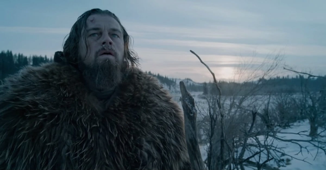 Leonardo DiCaprio in The Revenant