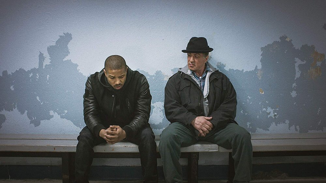 Michael B. Jordan & Sylvester Stallone in Creed