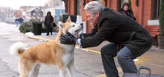 Richard Gere in Hachi: A Dog's Tale