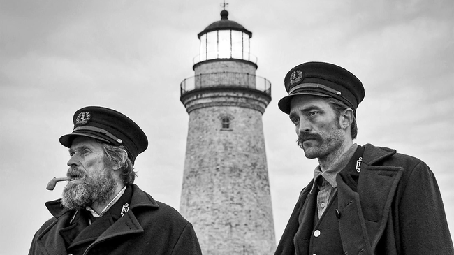 Willem Dafoe & Robert Pattinson in The Lighthouse