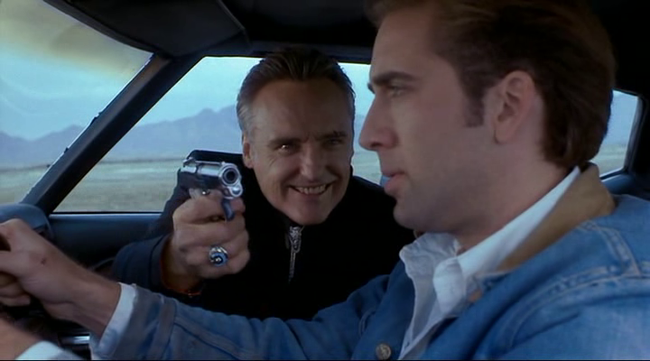 Dennis Hopper & Nicolas Cage in Red Rock West