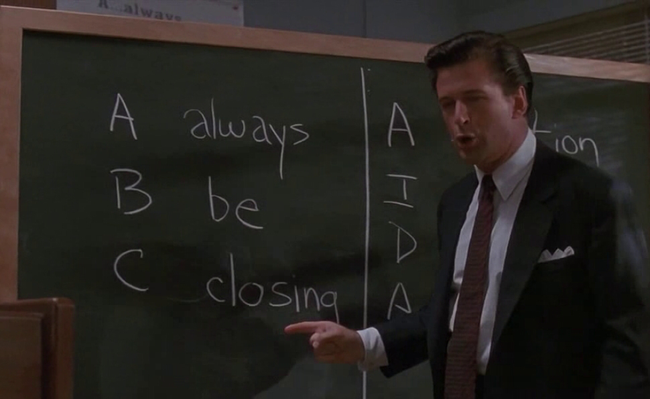 Alec Baldwin in Glengarry Glen Ross