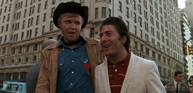 Jon Voight & Dustin Hoffman in Midnight Cowboy