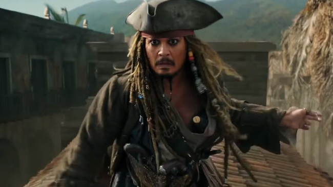 Johnny Depp in Pirates of the Caribbean: Dead Men Tell No Tales