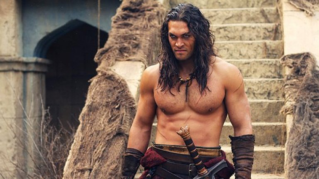 Jason Momoa in Conan the Barbarian