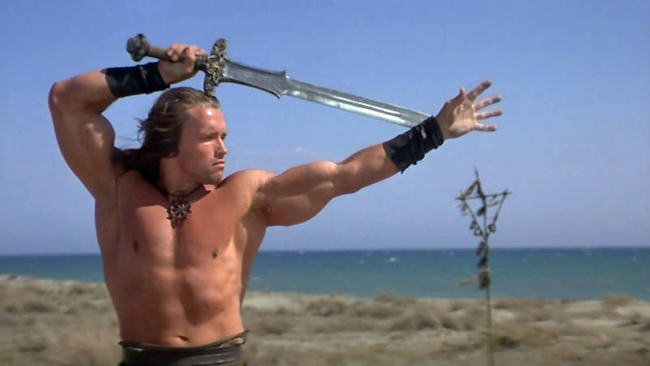 Arnold Schwarzenegger in Conan the Barbarian