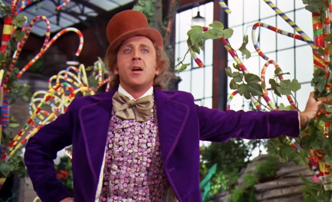 Gene Wilder in Willy Wonka & The Chocolate Factory