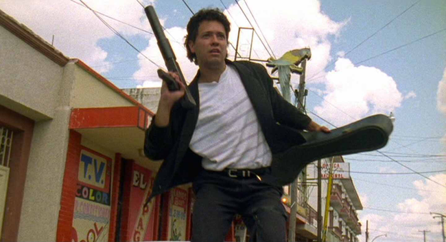 Carlos Gallardo in El Mariachi