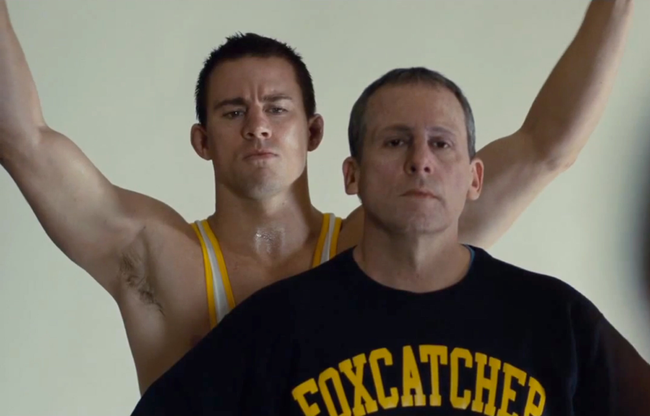 Channing Tatum & Steve Carell in Foxcatcher