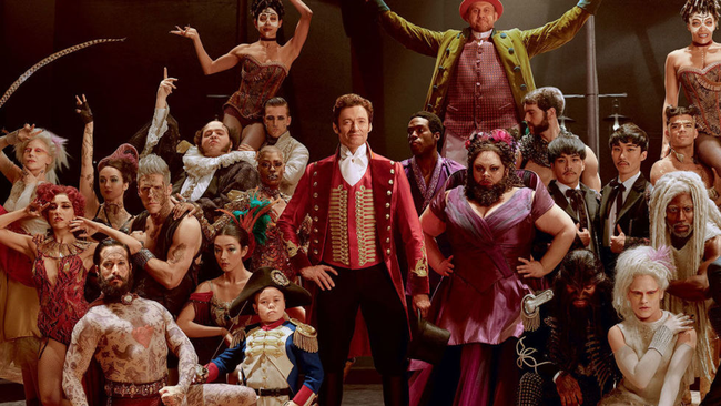 The cast of The Greatest Showman