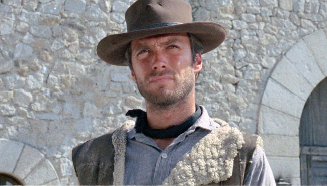 Clint Eastwood in A Fistful Of Dollars