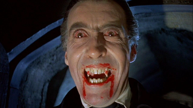 Christopher Lee in Dracula