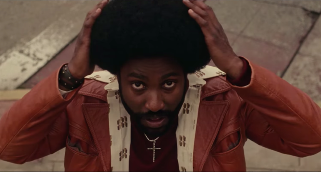 John David Washington in BlackkKlansman