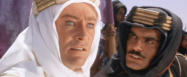 Peter O'Toole & Omar Sharif in Lawrence of Arabia