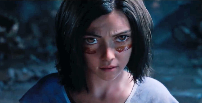 Rosa Salazar in Alita: Battle Angel