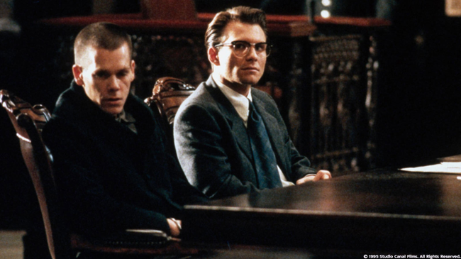 Kevin Bacon & Christian Slater in Murder in the First